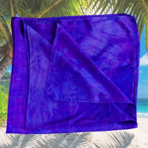 JagBag Large Silk Beach Wrap - Violet